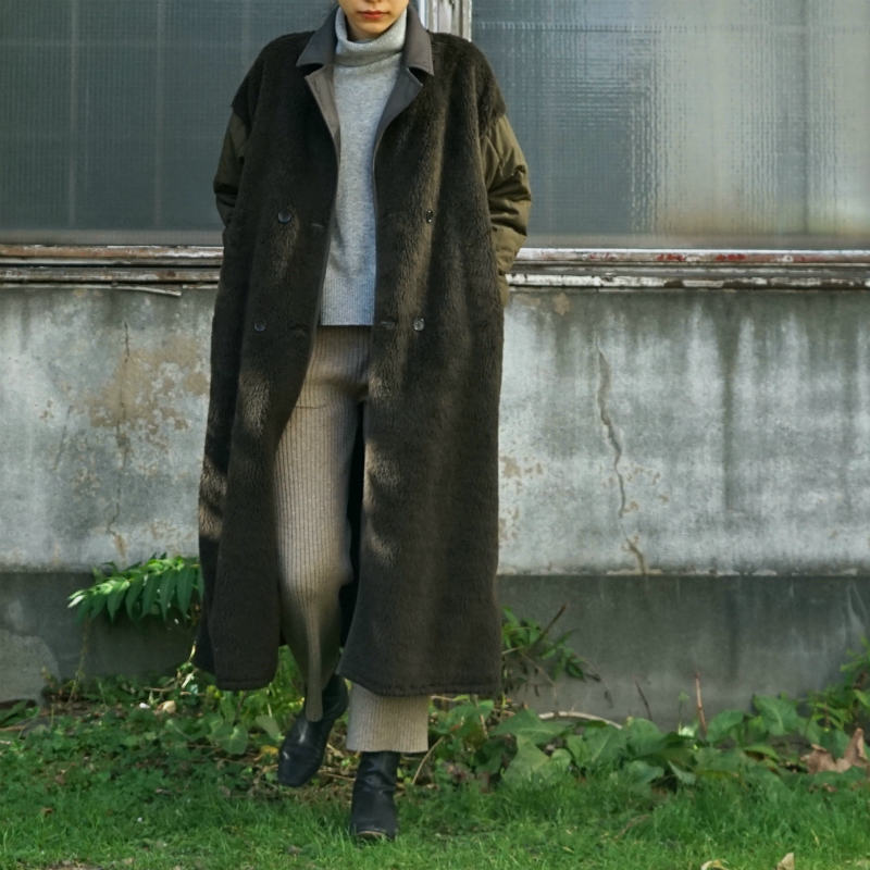 CLANE] REVERSIBLE MILITARY LONG COAT – MaW SAPPORO