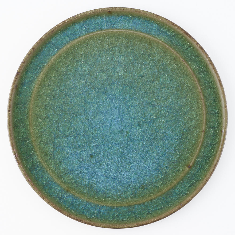 工房橙 作家 鈴木隆 みかん灰釉平皿No.2-D ¥5,500 大人の焼き物