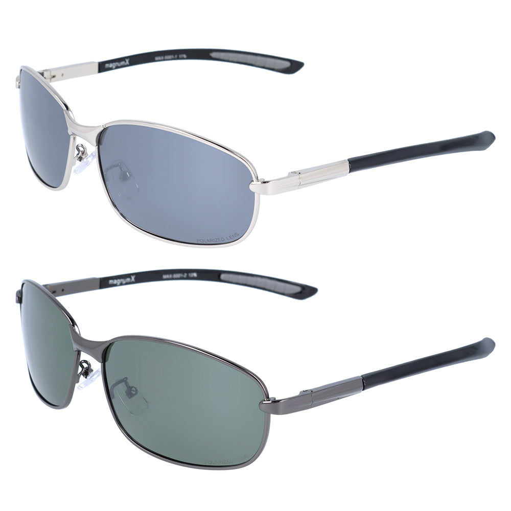 magnumX】 偏光 メタルフレームサングラス MAX5001