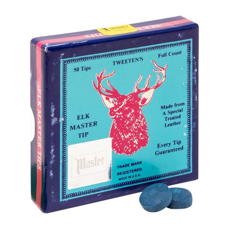 ELK MASTER TIPS 14mm 2個セット ELK MASTER LEATHER TIP – Canada Billard