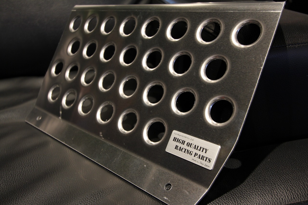 FD3S RX-7用 カーショップグロウ 助手席アルミフットプレート|CarshopGLOW