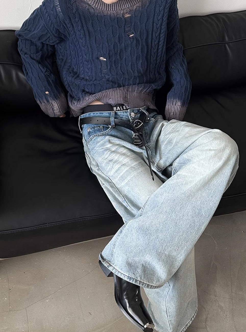 ウォッシュ ワイド デニム パンツ – Deuku