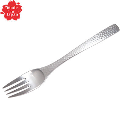 18-8ステンレス製(XM-7) デザート フォーク 日本の匠技 槌目デザイン