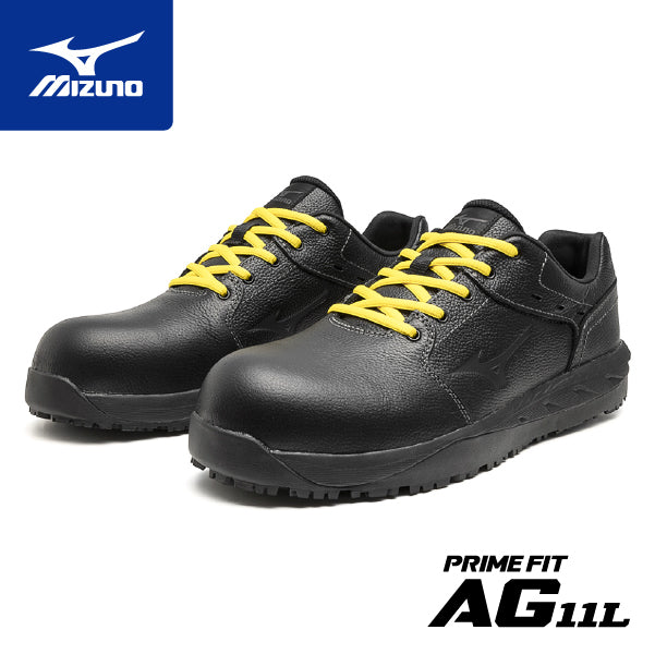 ミズノ 安全靴 AG 11L F1GE2451 プライムフィット 09 ブラック 紐