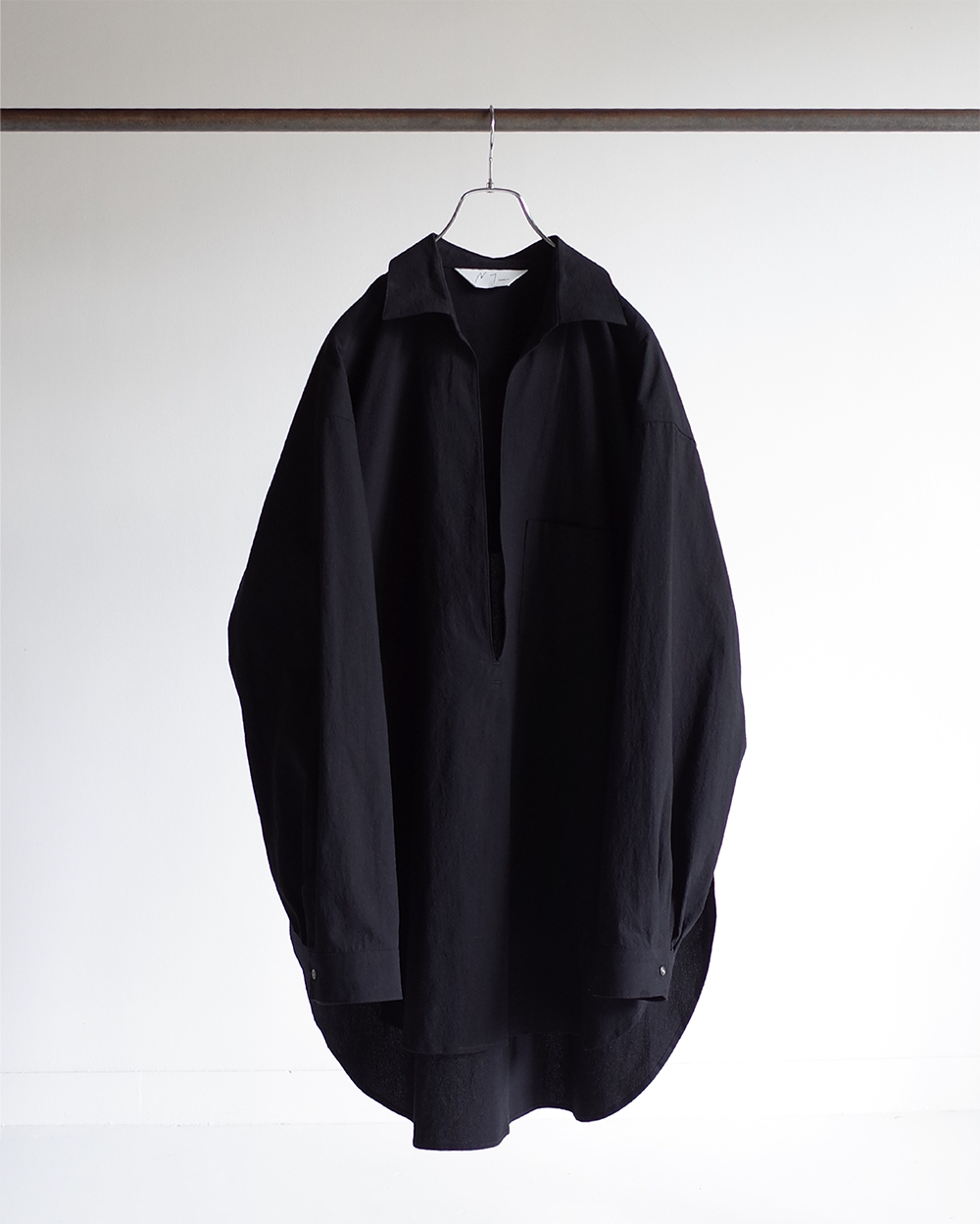 SKIPPER LONG SHIRT(BLACK) – ANCELLM