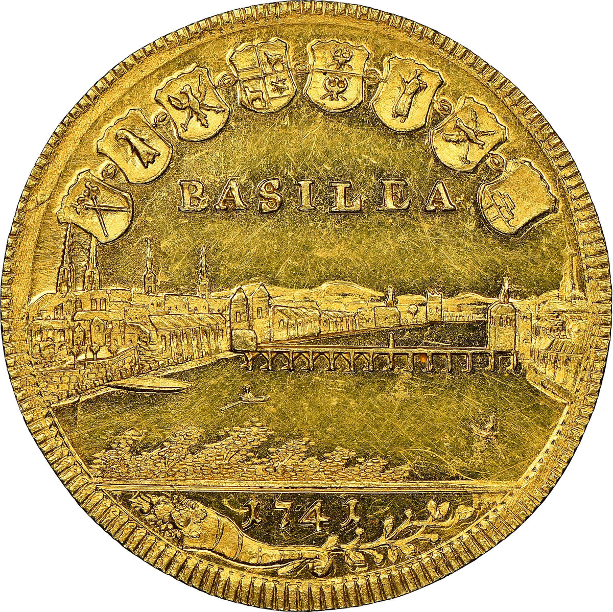 Top Pop】1741年 スイス バーゼル 6ダカット金貨 NGC MS63PL | 港区