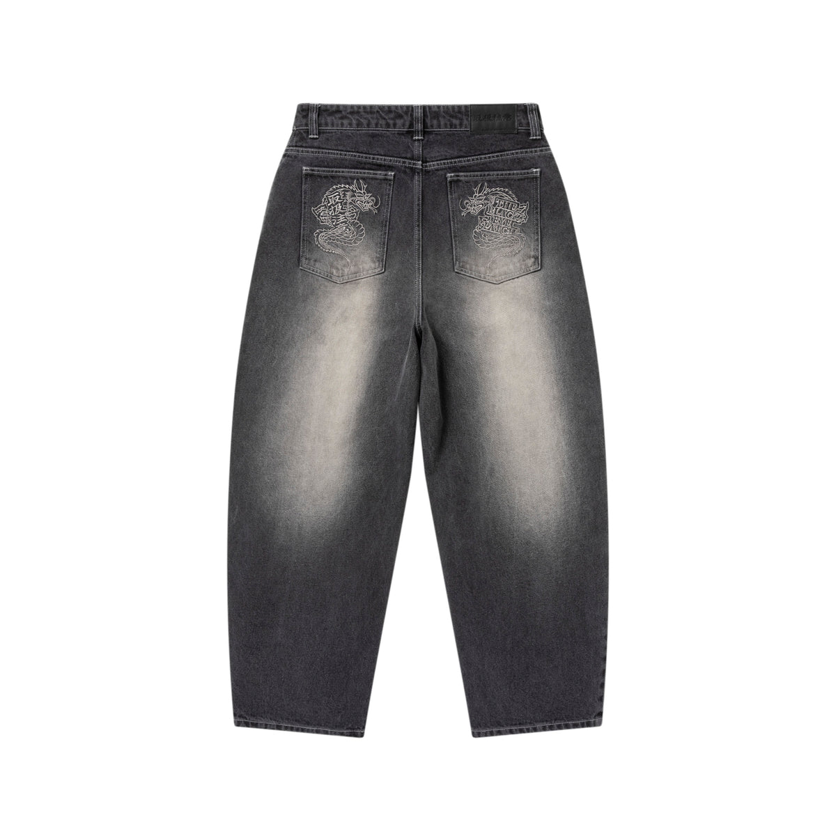 DRAGONS EXTRA BAGGY JEANS BLACK – BlackEyePatch