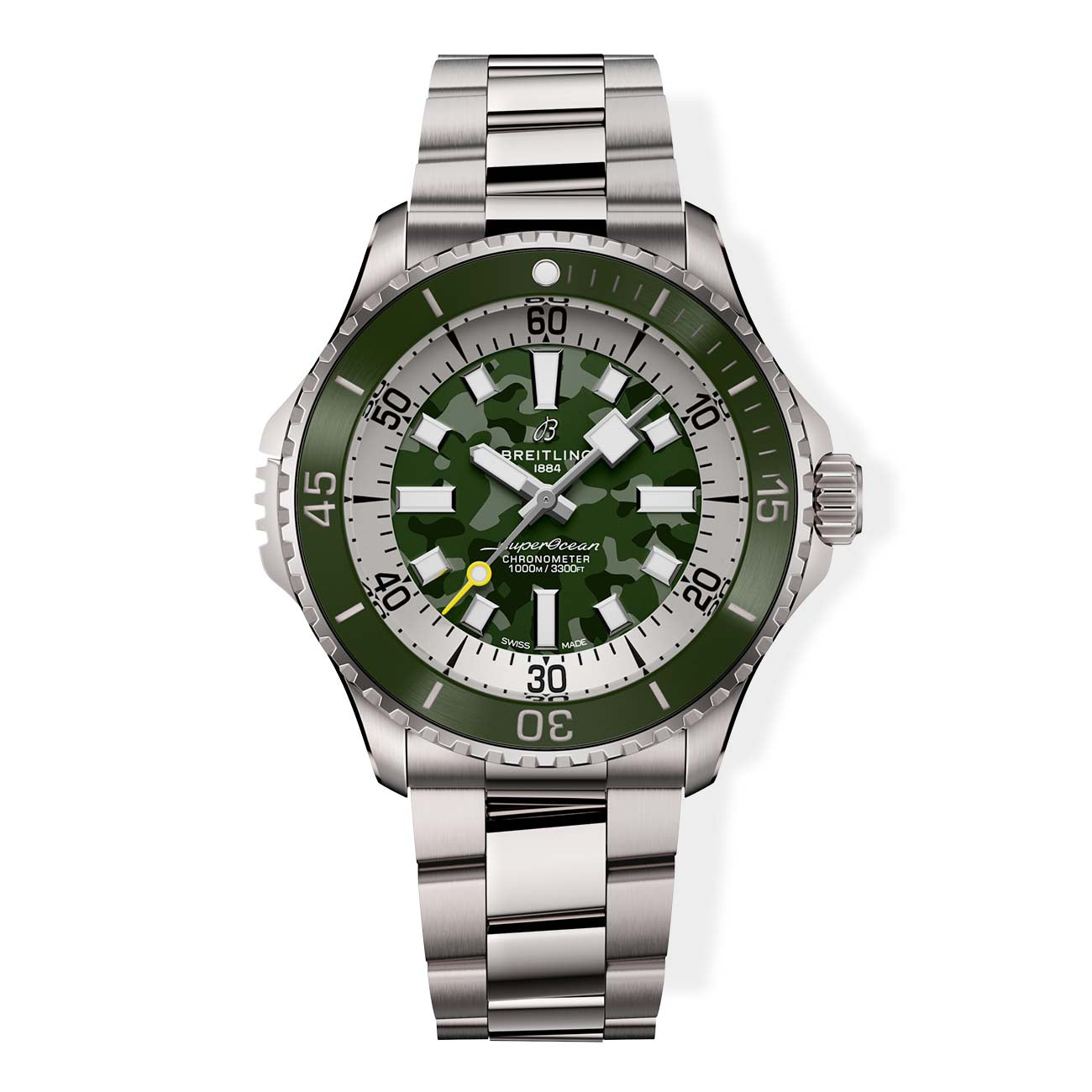 Breitling Superocean Automatic 46 Super Diver Green Camo Dial with