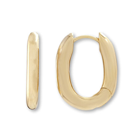 デザインピアス フープ オーバル ゴールド – 貴和製作所オンラインストア