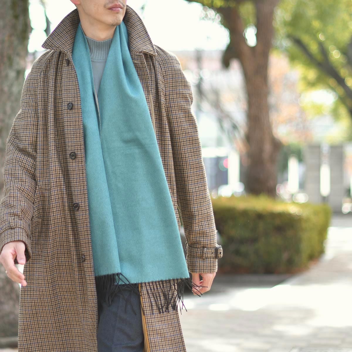 PIACENZA【ピアチェンツァ】リバーシブルマフラー MIRROR 82249 44 59