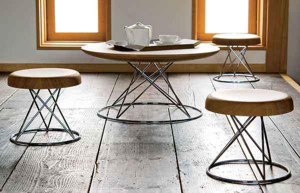 ローテーブル 丸テーブル 72.5 / 紋次郎ティーテーブル YD101T