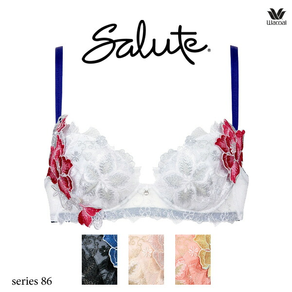 ワコール サルート 86G ブラジャー BTJ486 3/4カップワイヤー P-up