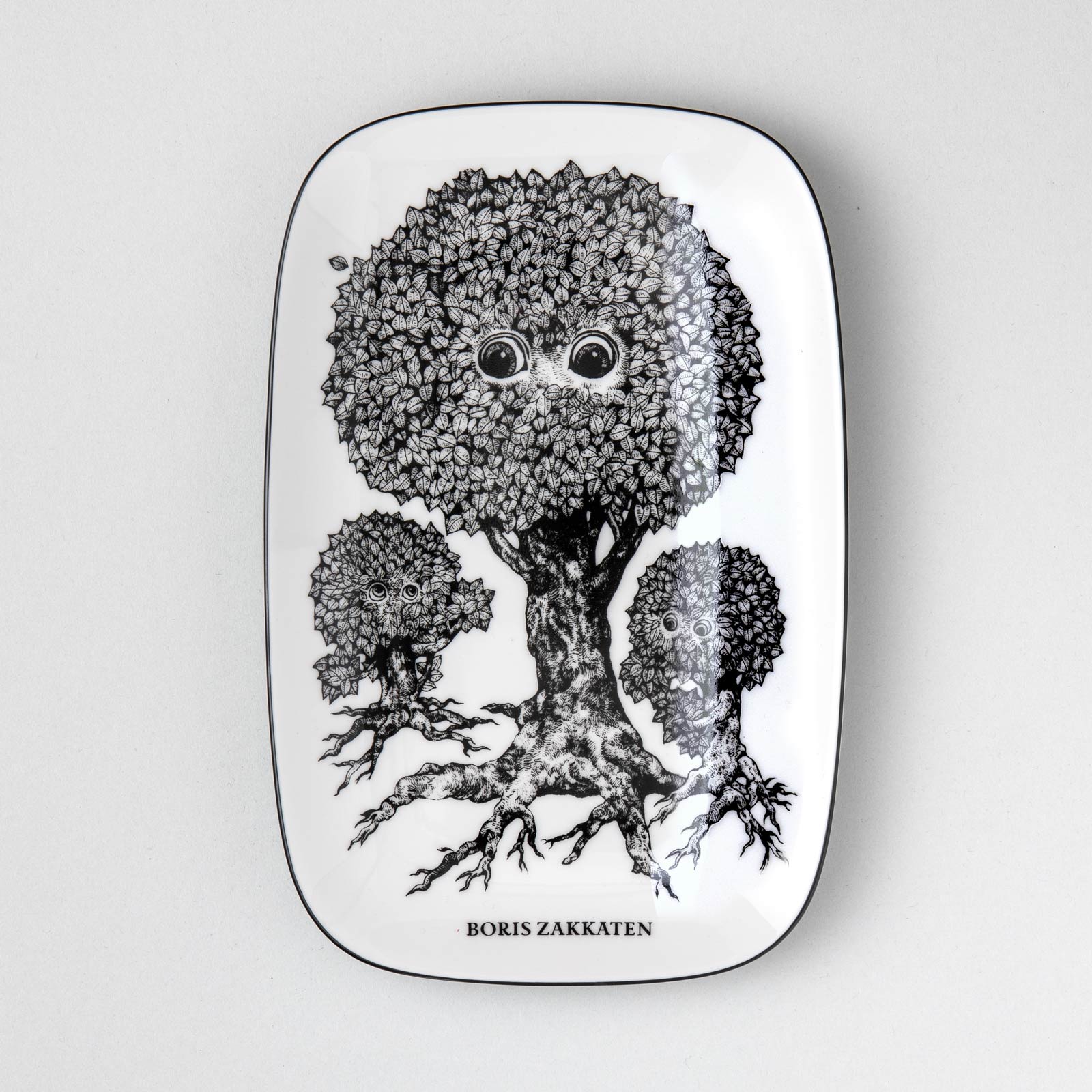 No,20 22cm長角皿 TREE – ボリス雑貨店