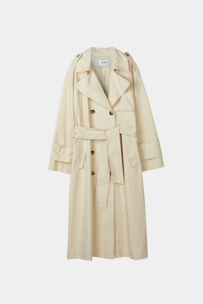 SIENA TRENCH COAT - IVORY – Stylein