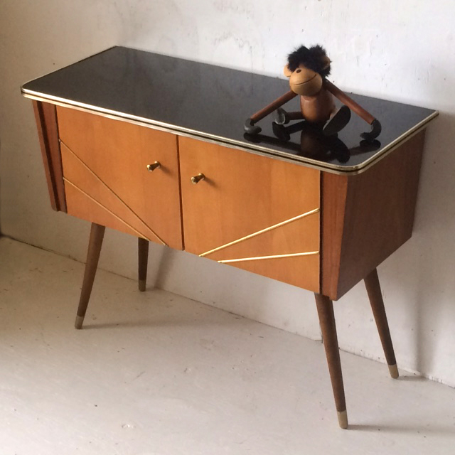 ヴィンテージ・ミッドセンチュリー シェルフ キャビネット ページ/食器