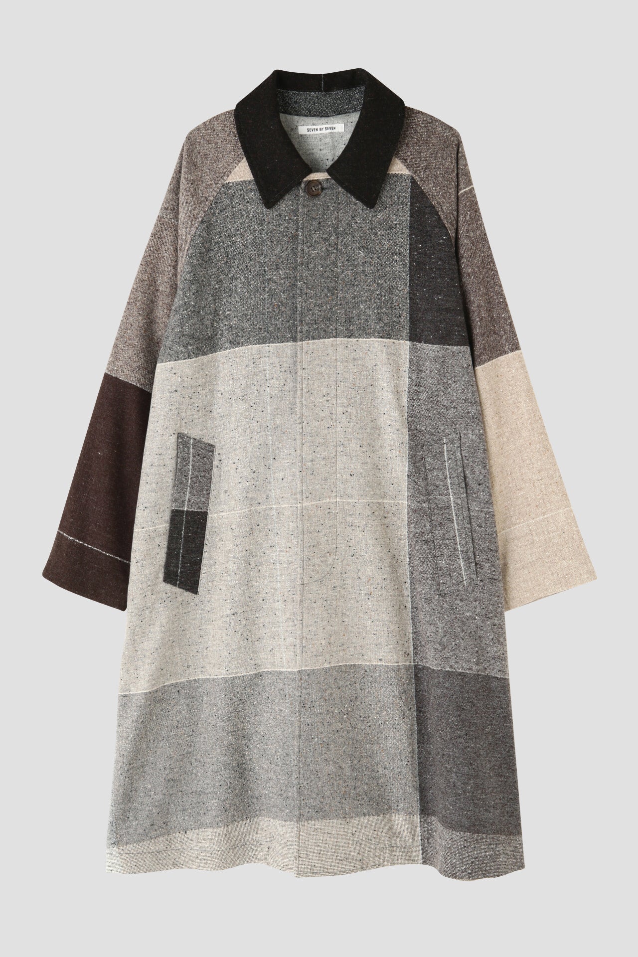 REWORK BAL COLLAR COAT ‐Strike off fabrics‐ | SEVEN BY SEVEN