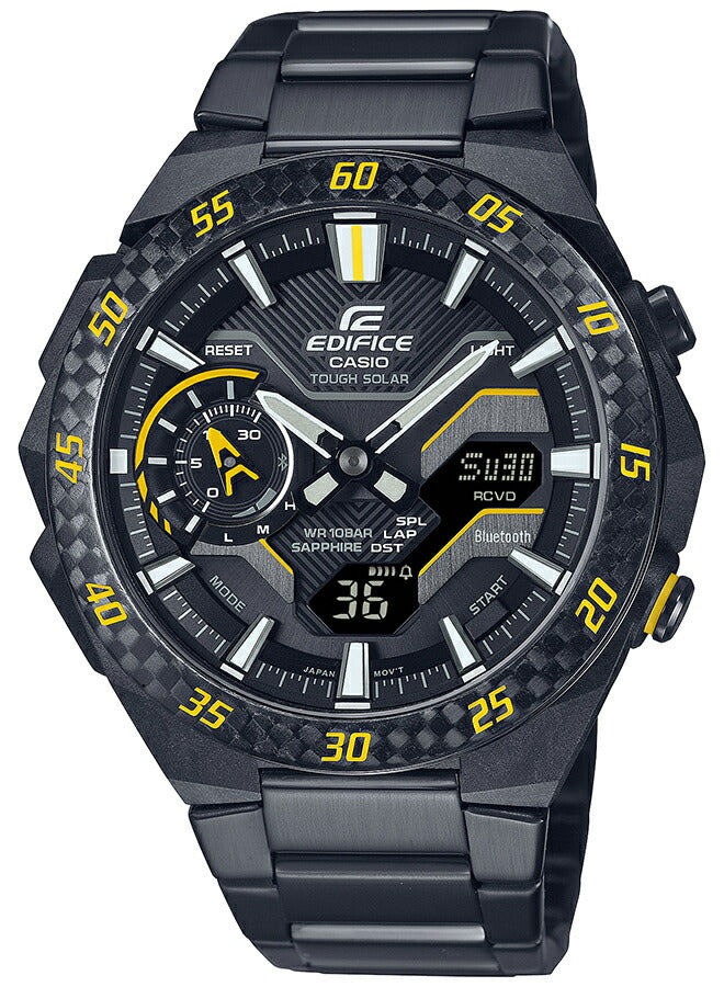 カシオ エディフィス ウインドフロウ イエローアクセント ECB-2200YRC