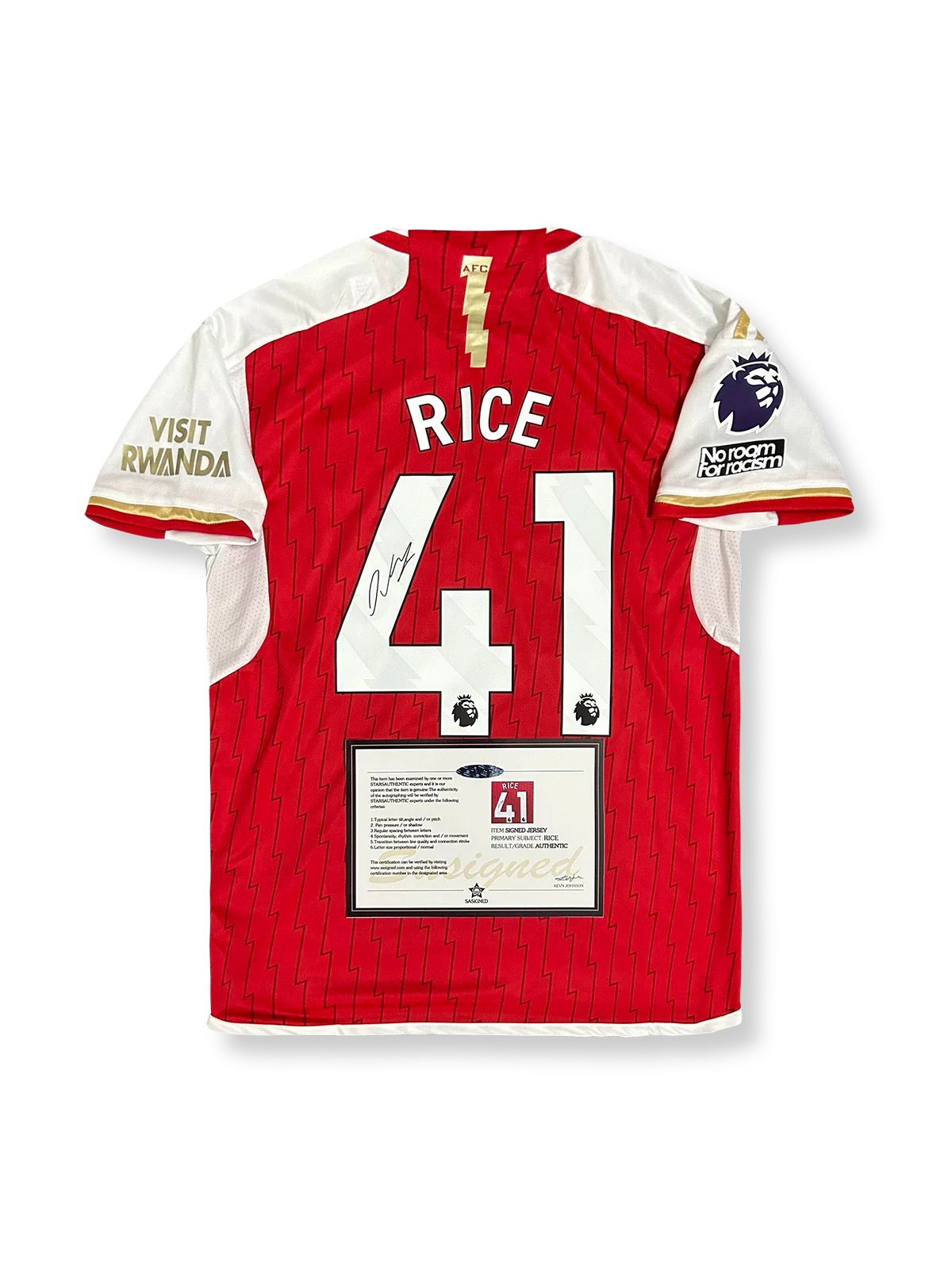 2023-24シーズン アーセナル ホーム デクラン・ライスサイン入り 41番