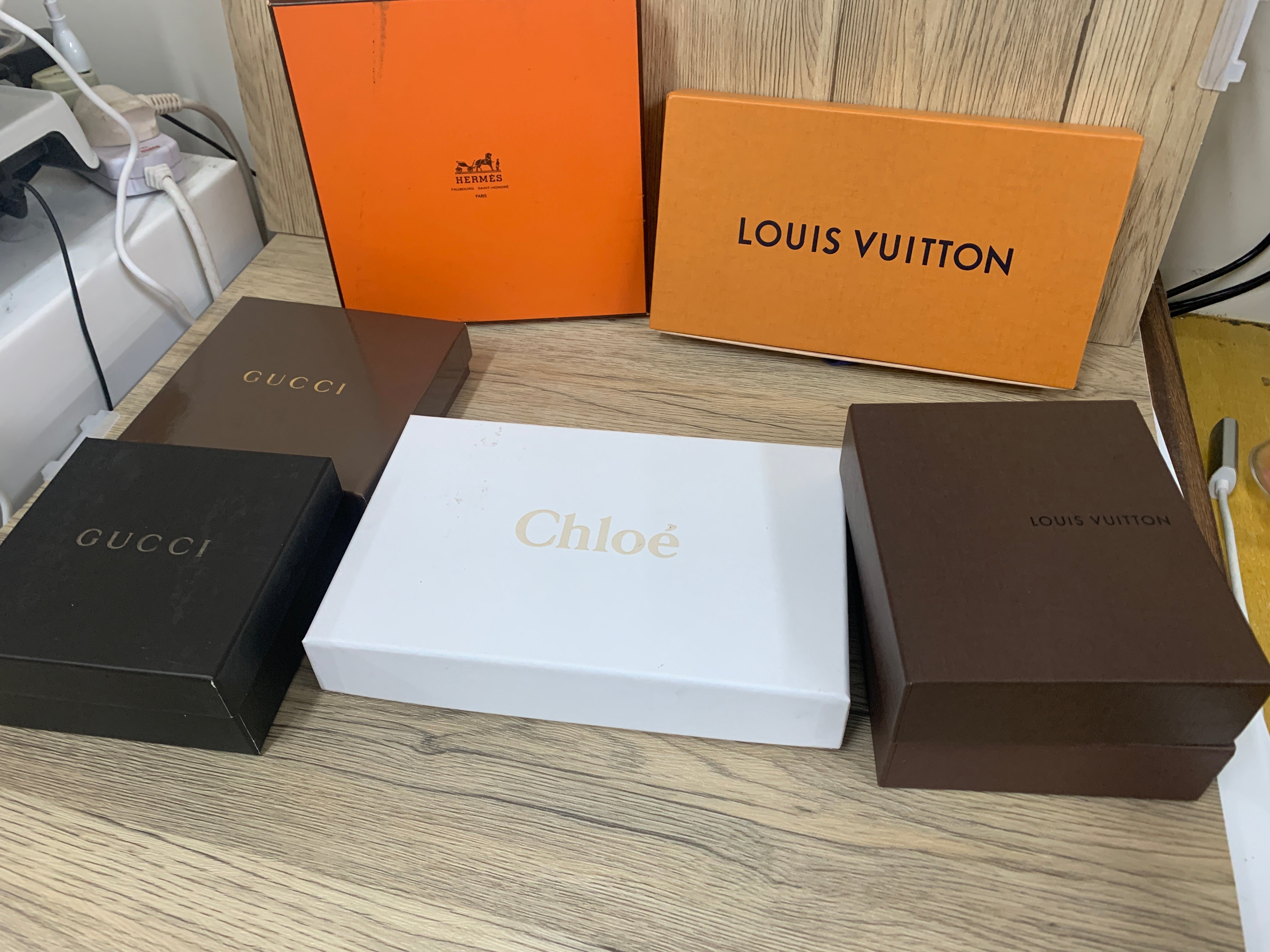 Louis Vuitton LV Hermes Chloe Gucci gift box for belt wallet