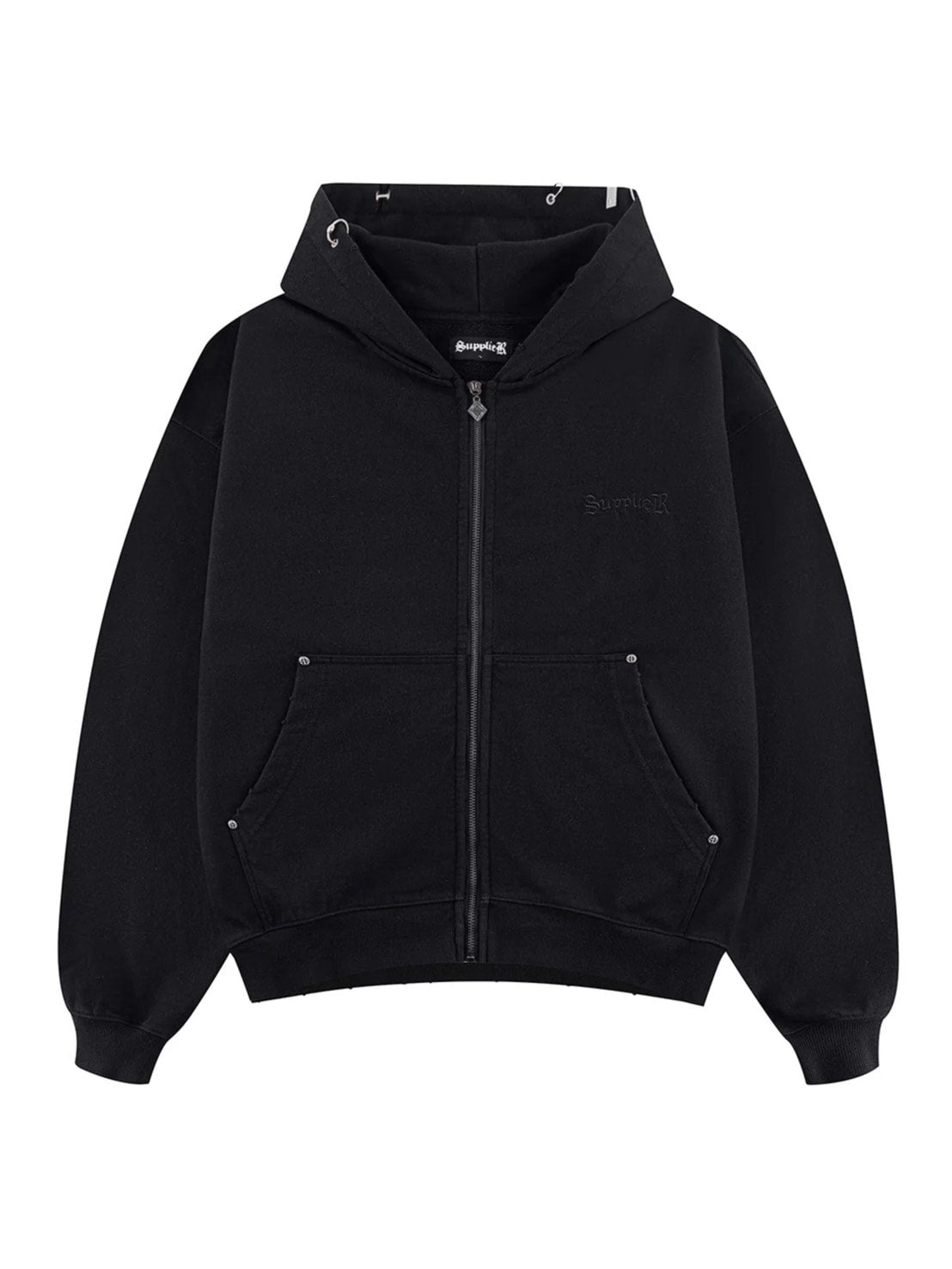 SUPPLIER】Pierced Tribal Cross Zip Hoodie – PRESSING WEB SHOP