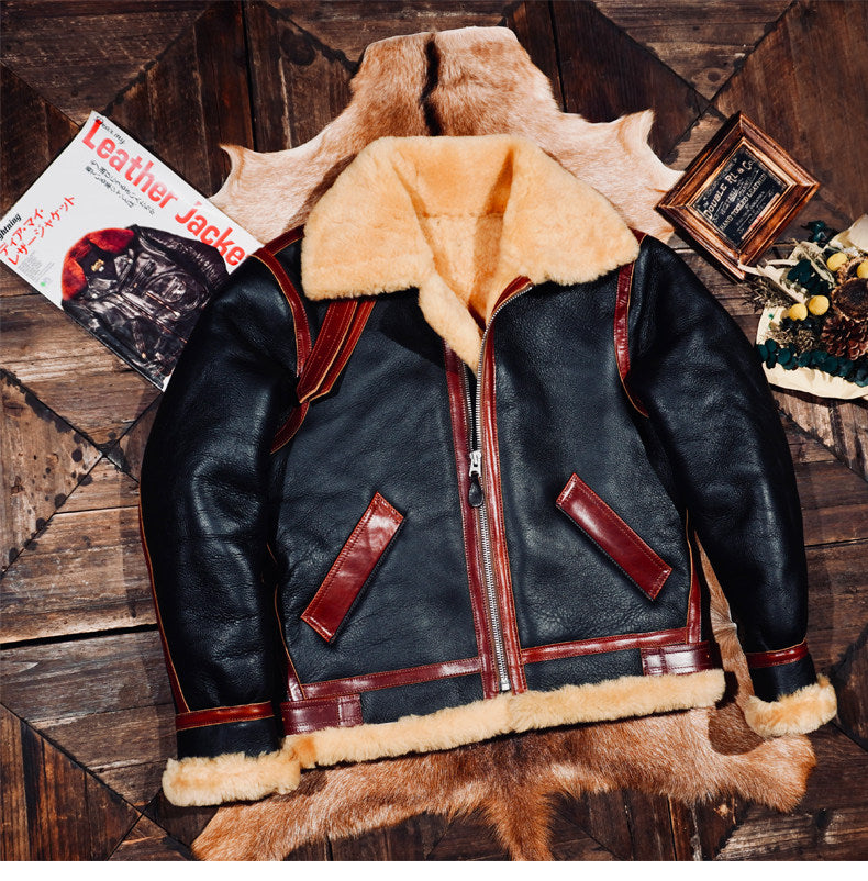 ヴィンテージ復刻✩オーストラリア産ムートン B-3フライトジャケット