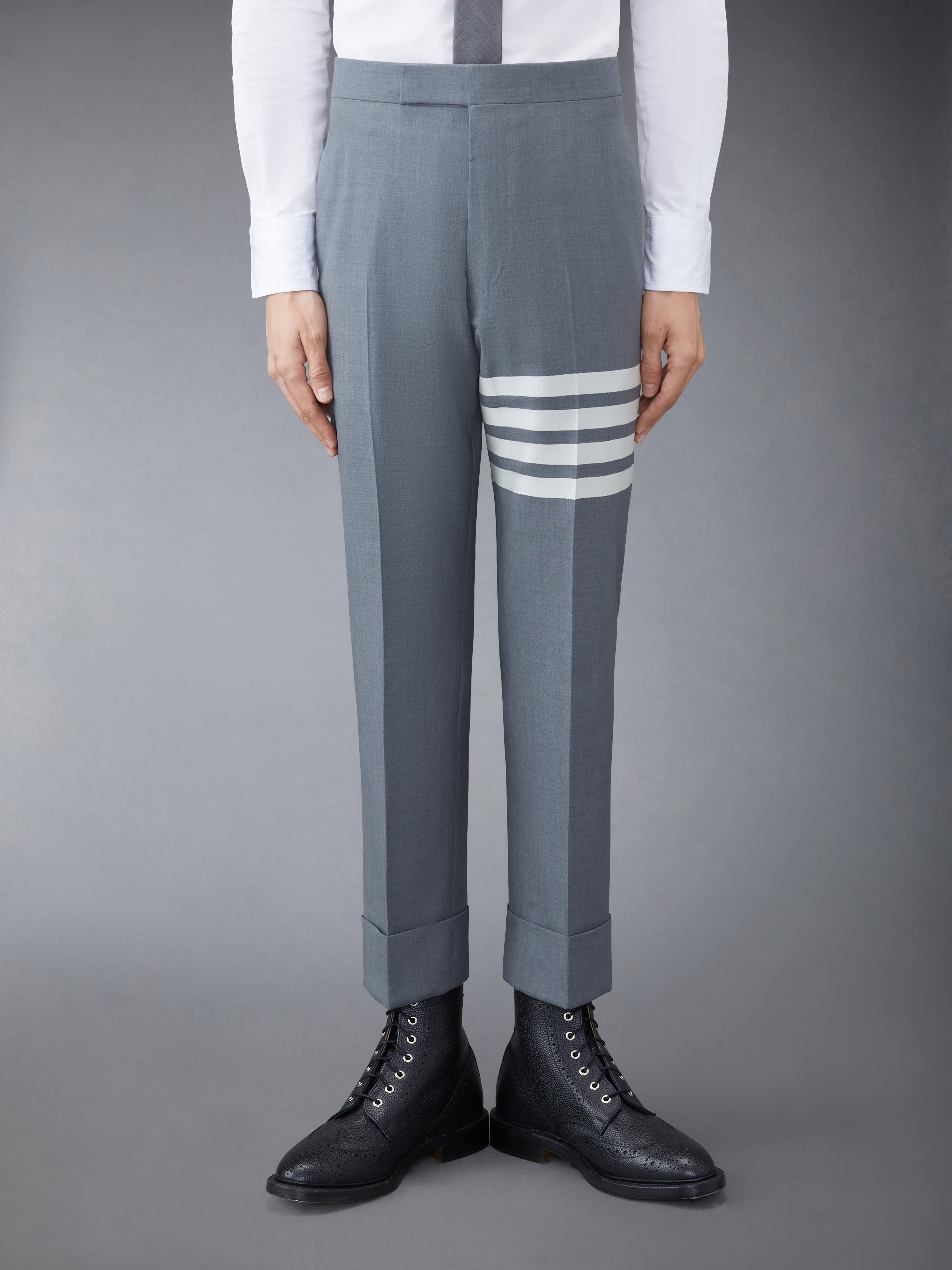 Plain Weave 4 Bar Trousers | Thom Browne