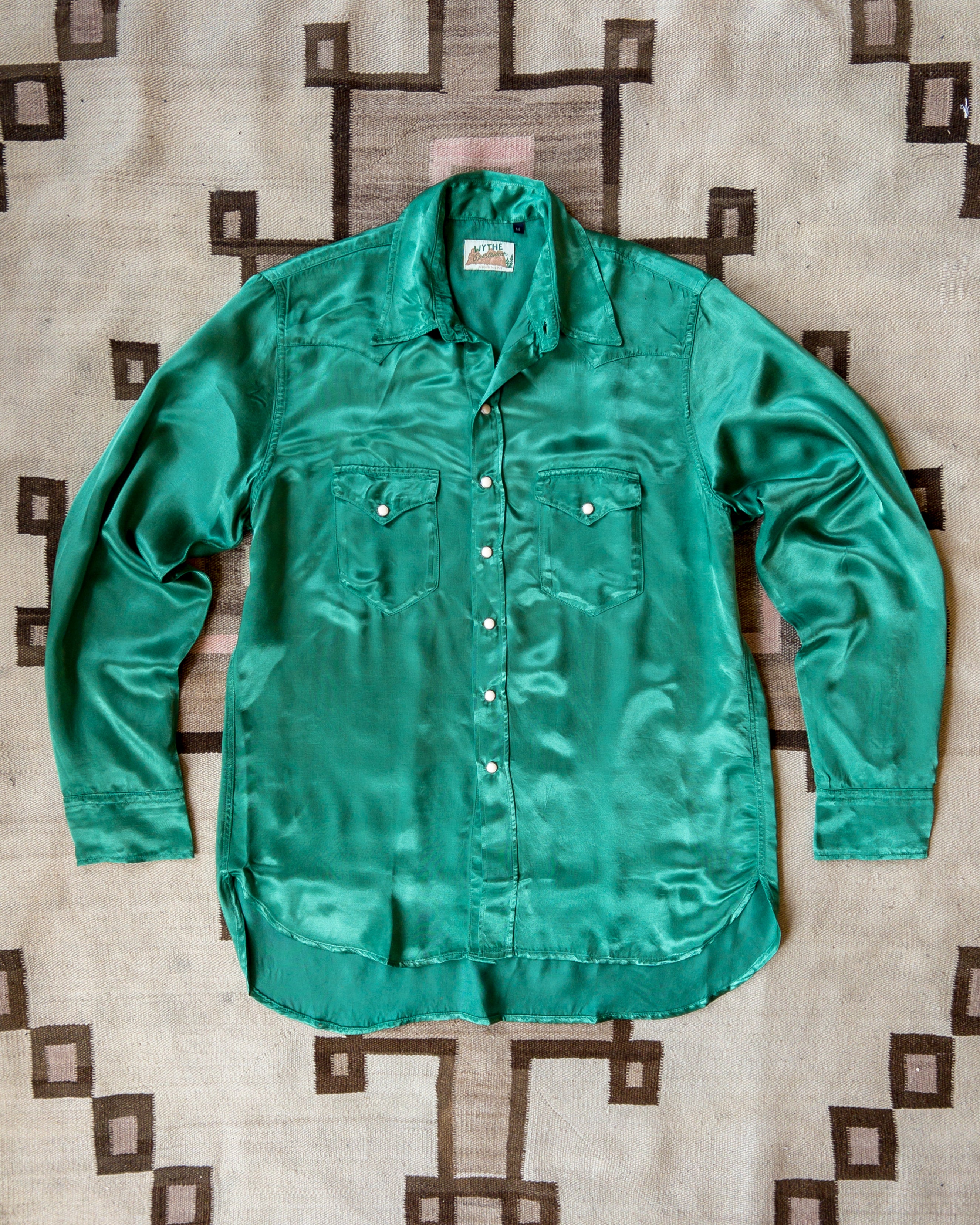 Satin Rodeo Shirt - Evergreen – Wythe