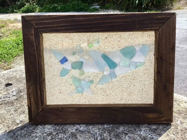 自然光を入れて楽しむシーグラスアート♪ 商品詳細｜【AKI工房】沖縄県