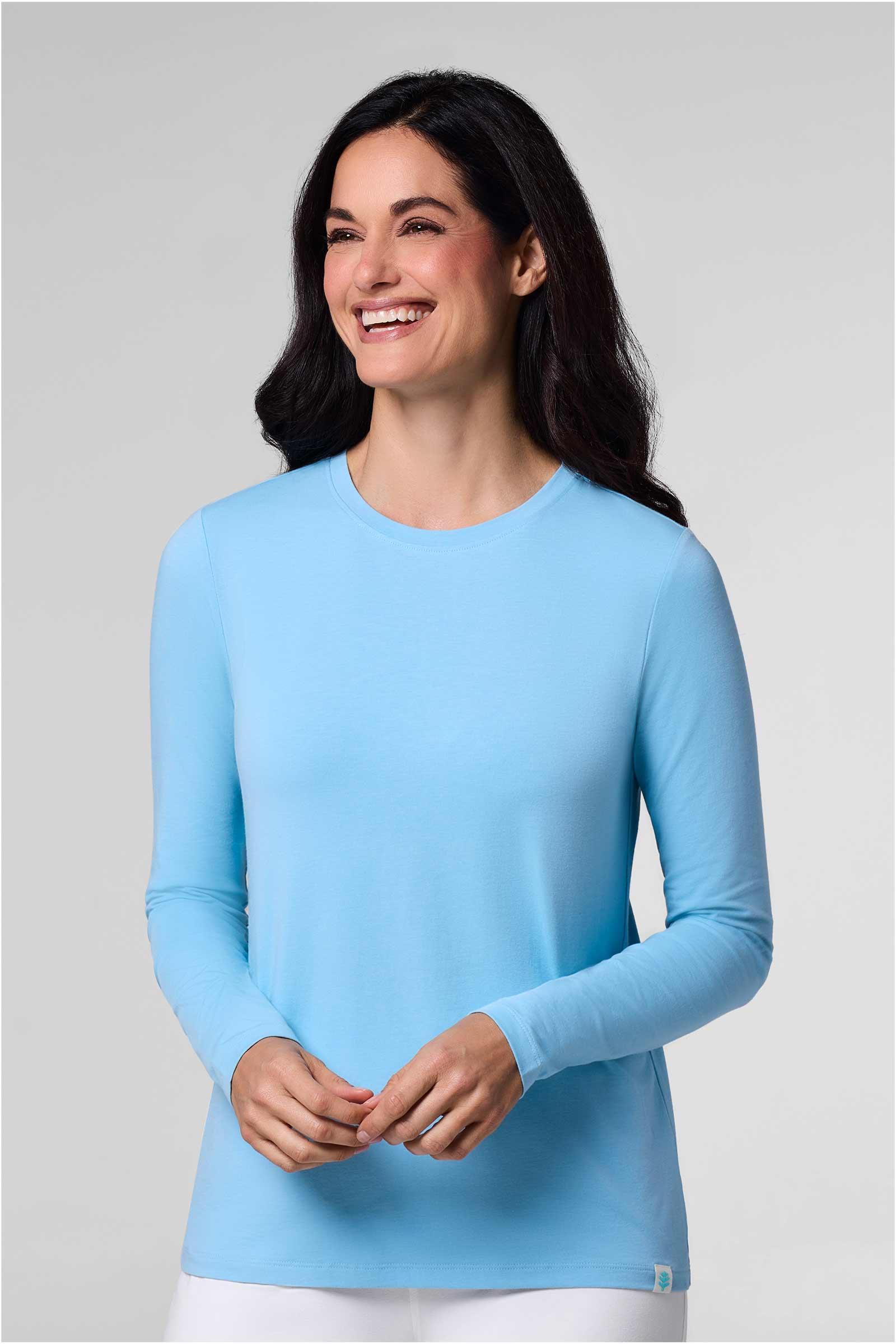 Women's Morada Everyday Long Sleeve T-Shirt | Arctic Blue UPF 50+