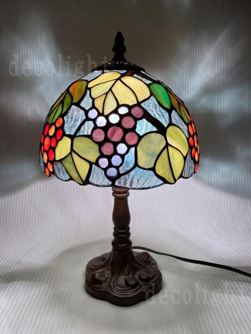ステンドグラス 葡萄 電傘(ランプシェード) 46cm×42cm 楽天市場