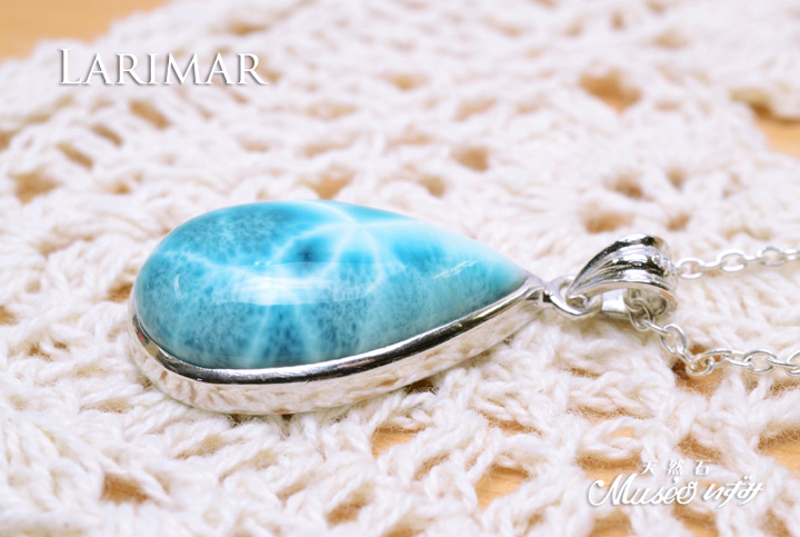 最高品質 ラリマーペンダントトップ一点物 シルバー925製