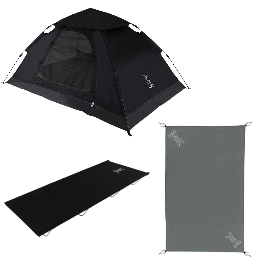 DOD 【DODお得セット】ワンタッチテント ソロセット【DOD認定正規取引