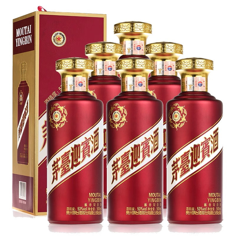 Original box of 6 bottles) Kweichow Moutai Welcome Wine 53% 500ml