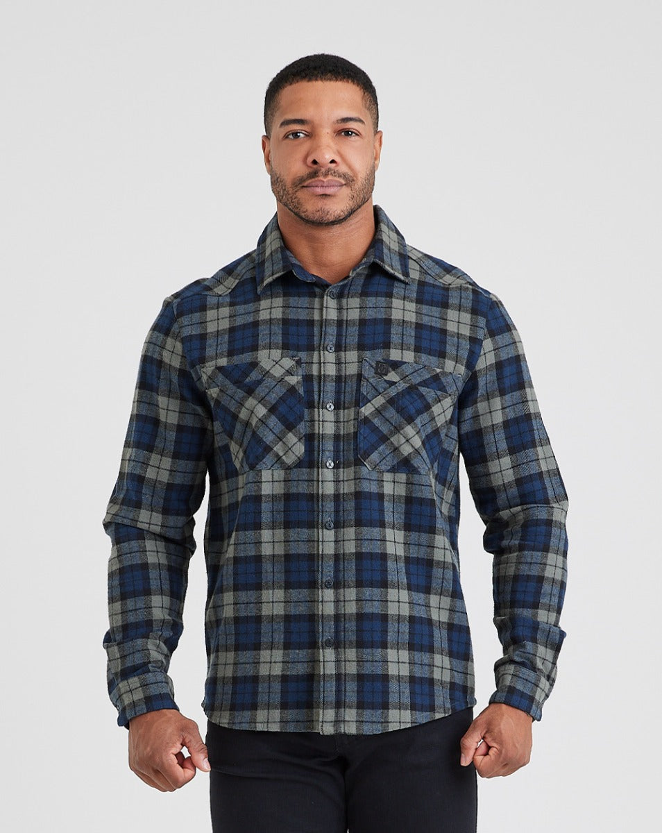 Camisa de flanela xadrez Lumberjack QAP - Verde – INVICTUS
