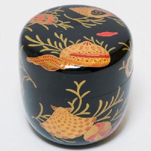 中棗 海松貝蒔絵【販売】-茶道具は京都しみず孔昌堂