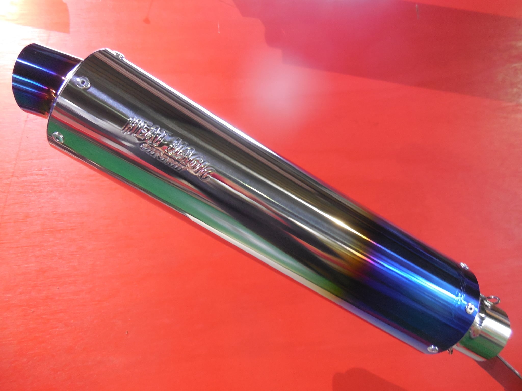 ミドルサイレンサー筒交換・真円・φ100×400mm