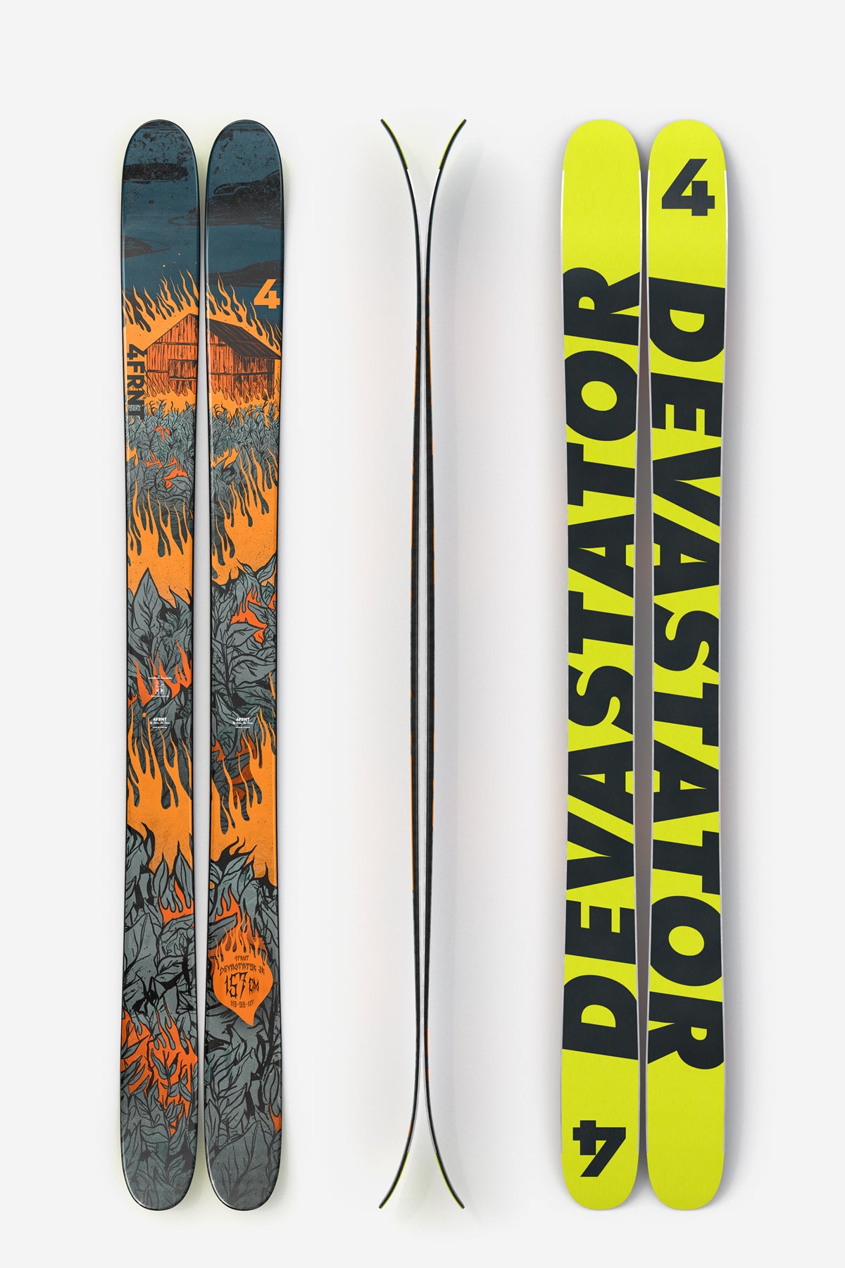 Devastator JR - All Mountain Junior Freeride Skis – 4FRNT Skis