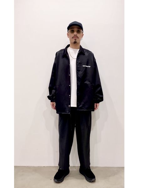 COOTIE / R/C Satin Coach Jacket -Black- | 80-HACHIMARU-