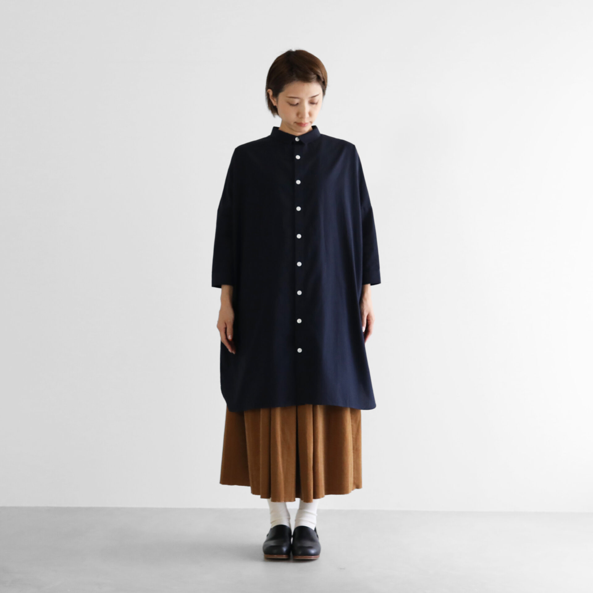 やわらかコットンロングシャツ 004が再入荷しました／ – HUIS | 遠州織物