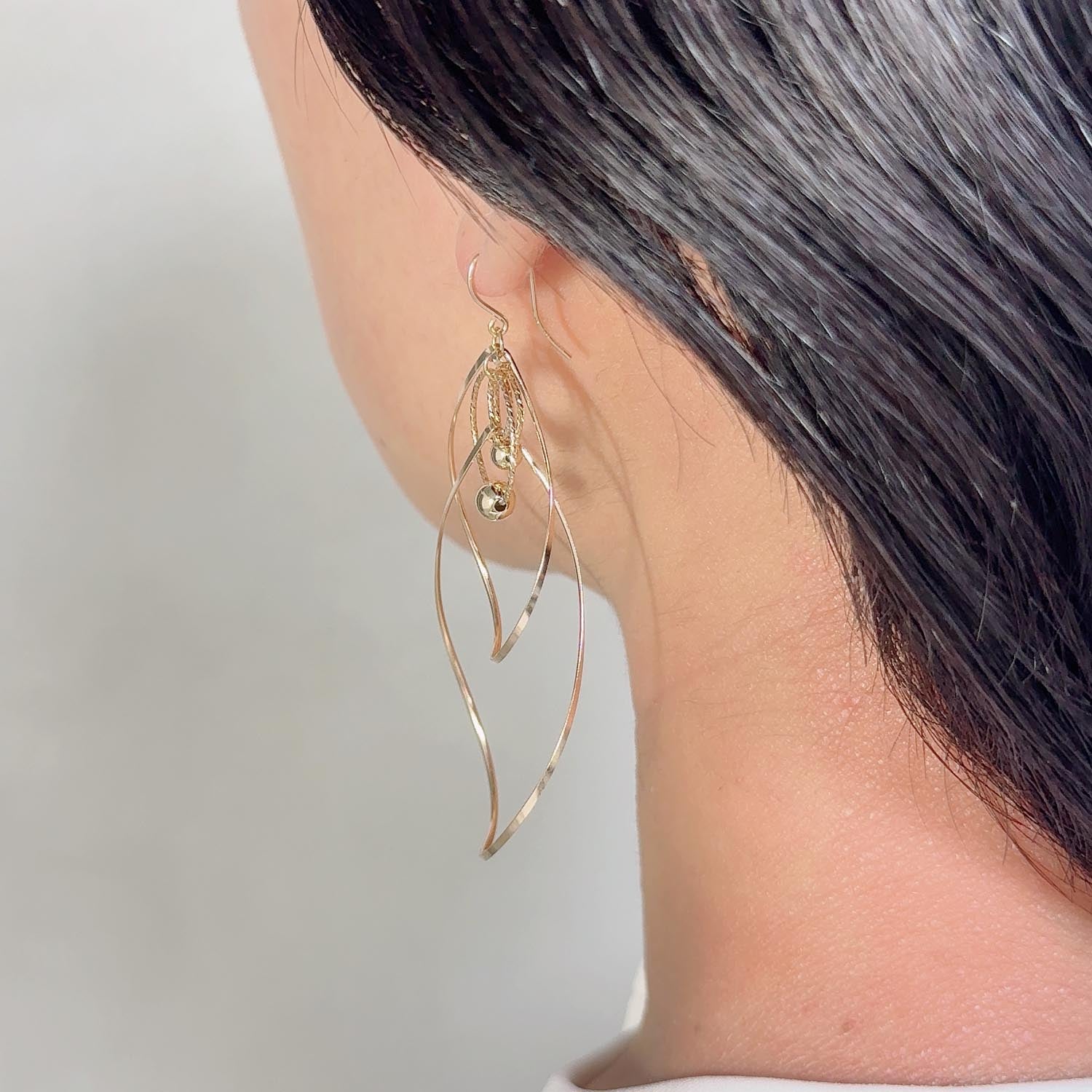 K14GF 歩みの煌めき ピアス｜GFP1355GD