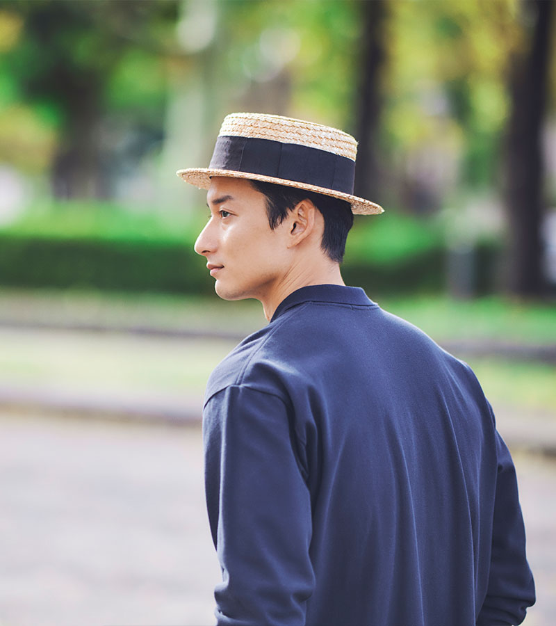 田中帽子店Hans(ハンス)鬼麦カンカン帽 紳士用帽子 田中帽子店：公式