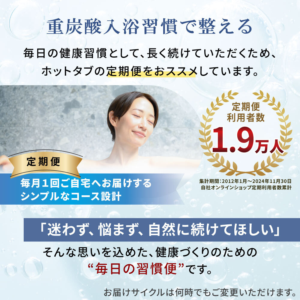 薬用 ホットタブ HOTTAB ウェルネス 中性重炭酸入浴剤 [医薬部外品