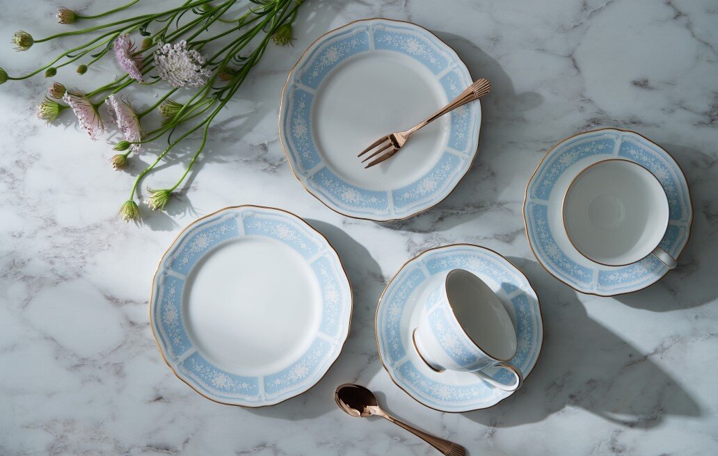 レースウッドゴールド 18cmプレート(ピンク) | ノリタケ食器公式