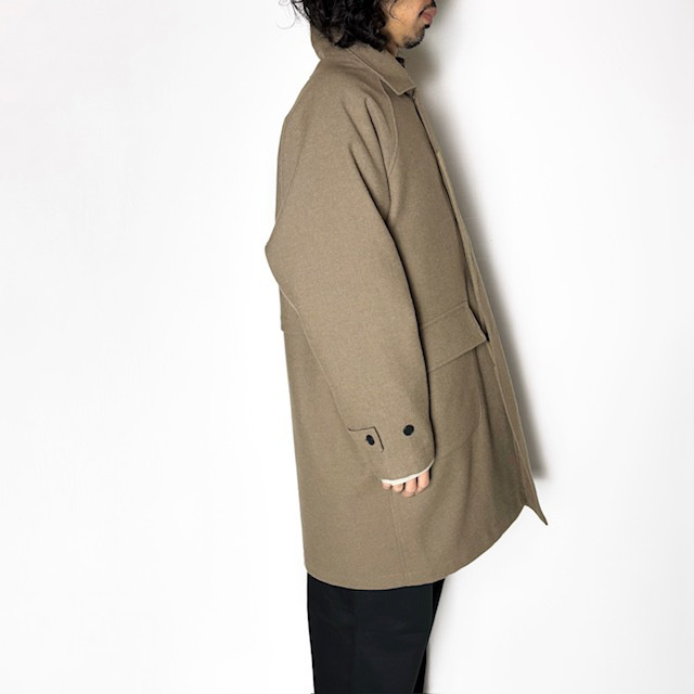 STILL BY HAND ウールナイロンバルカラーコート