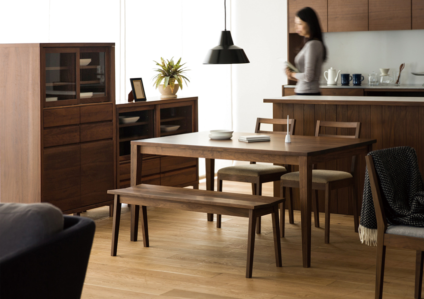 カノ 85ローカップボード WALNUT(W85×D42×H89.5cm)税込￥168,000