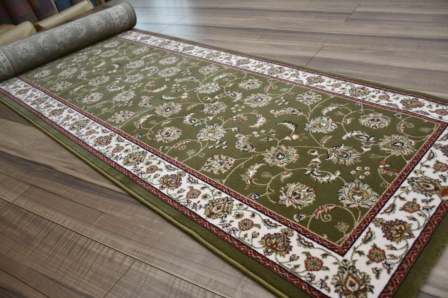 ロングマット 廊下敷き 廊下 室内 絨毯 ラグ ウール 羊毛 ベルギー 85