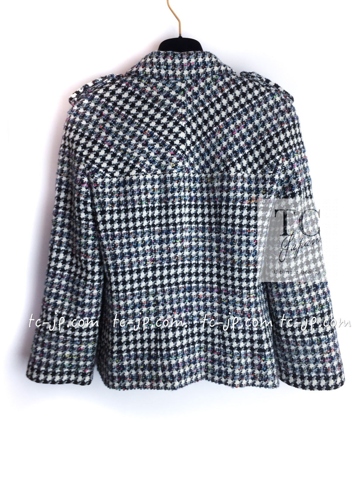 シャネル ジャケット CHANEL アイボリー ブラック マルチカラー