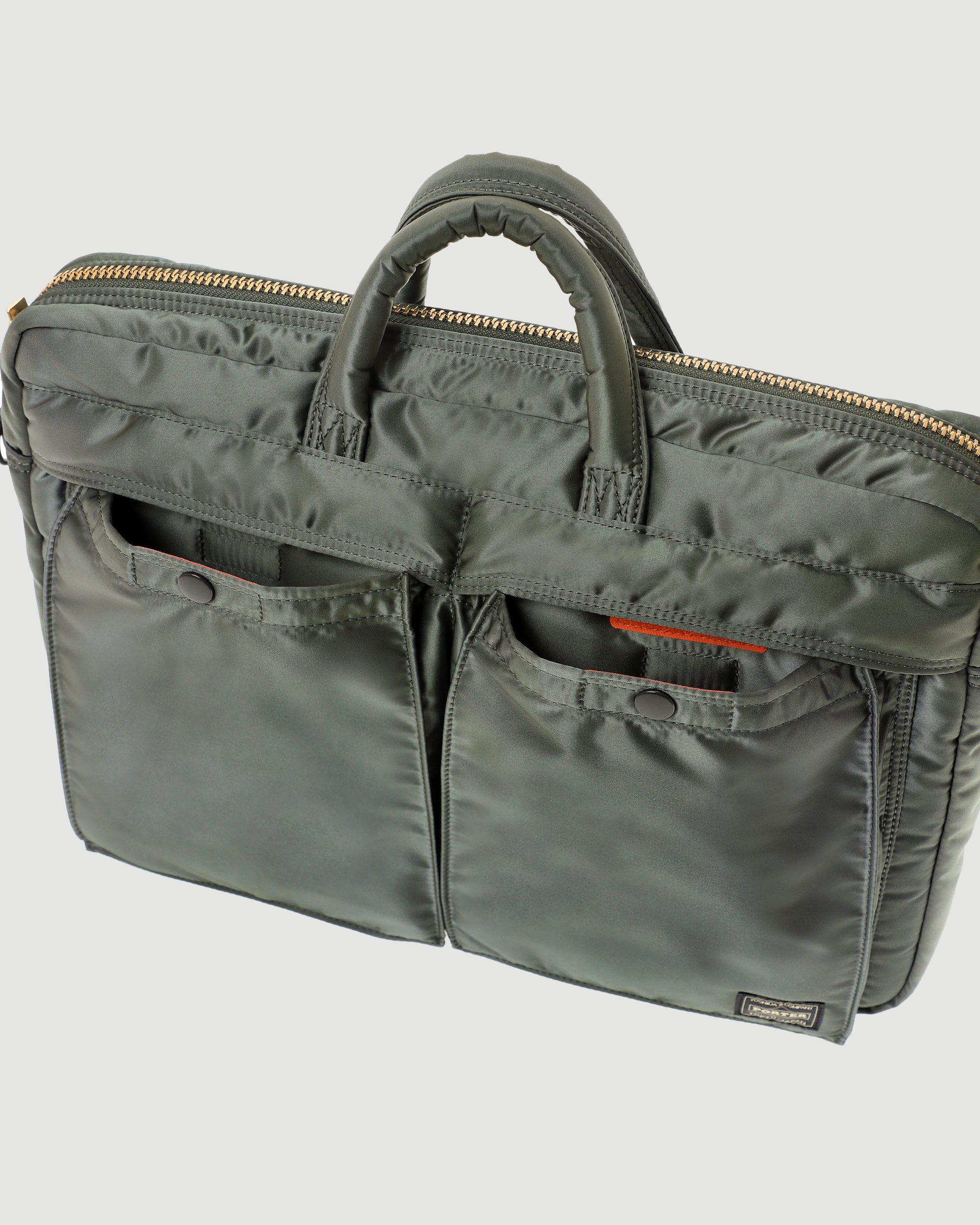 Porter Yoshida – Tanker 2Way Briefcase Sage Green – Tenue de Nîmes