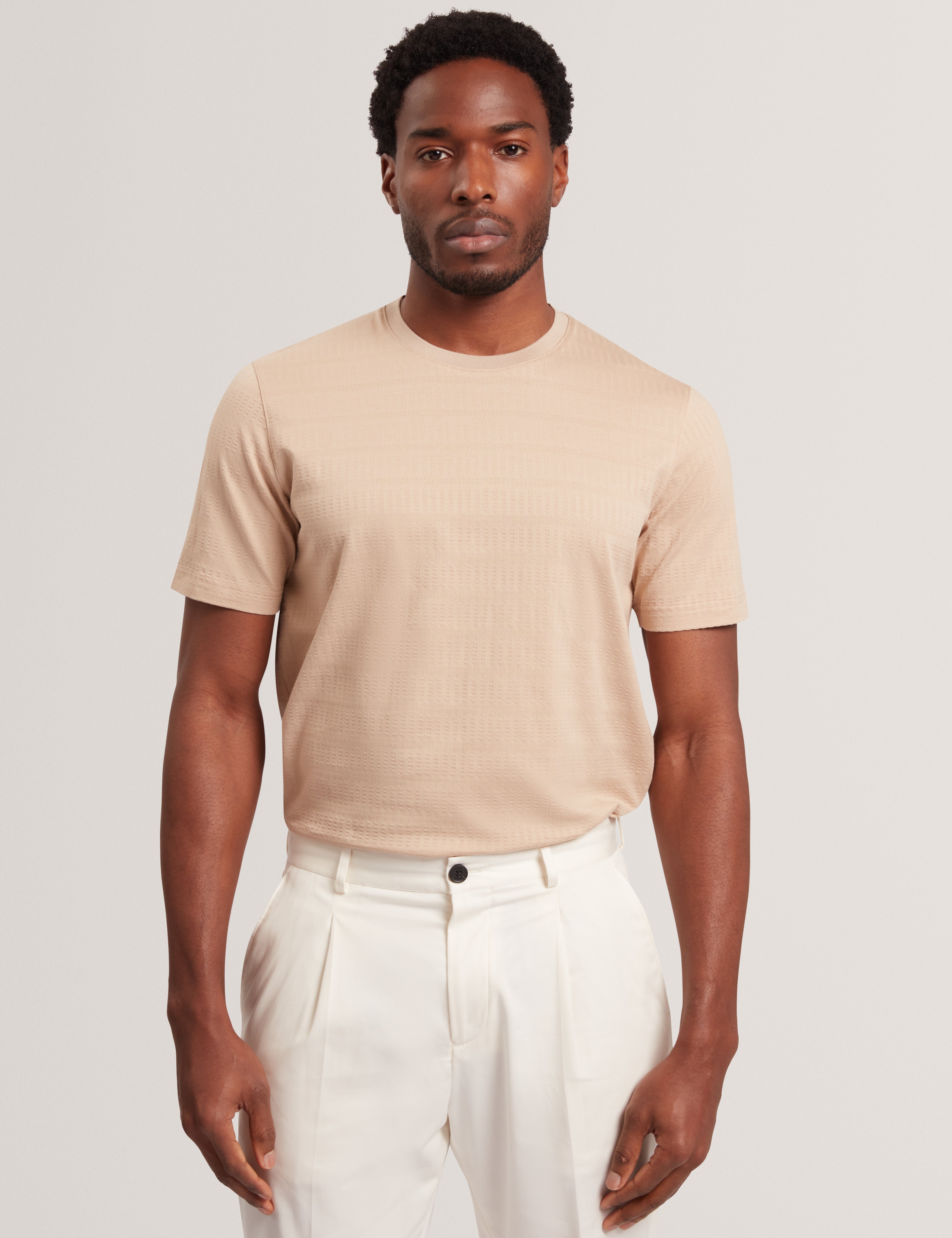 XADIEL: Ss Mixed Texture Stripe T-Shirt – Poseidon Brands (Pty) Ltd