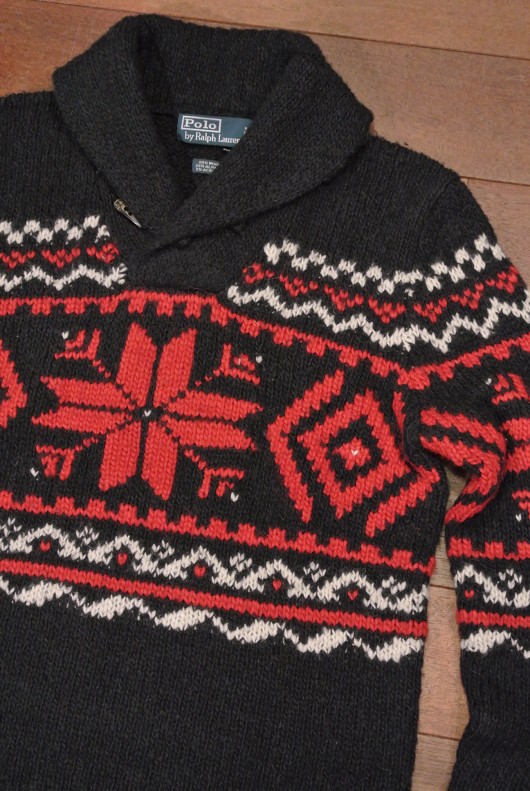 50%OFF!! 】 ポロラルフローレン 雪の結晶柄 ウール/アルパカ ショール